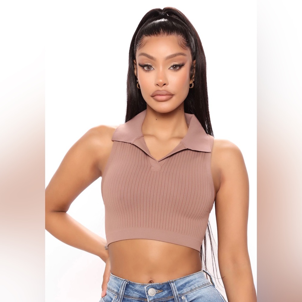 Always There Crop Top Cocoa